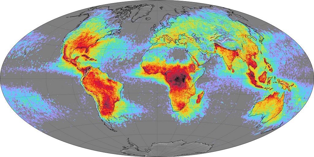 what is lightining strike map of world